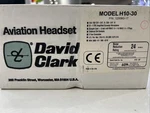 Brand New David Clark H10-30 Aviation Headset + Carring Bag Gift Never Used. Fixed Price $261.31.