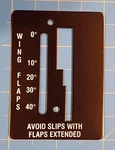 0560027-1 0560027-2 Flap Indicator Cover For The Early 172N. Fixed Price $95.00.
