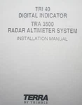 Terra TRI40 Indicator & TRA3500 Altimieter Installation Manual TRA-3500 TRI-40. Fixed Price $150.00.
