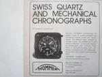 5/1986 Pub Revue Thommen Waldenburg Swiss Quartz Aircraft Clocks Chronographs Ad. Fixed Price $11.78.
