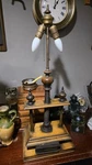 Vintage Norman Perry Wood Book Press Library Table Lamp Fully Working. Fixed Price $329.00.