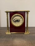 American Clock Co Brass Rosewood Mantel Anniversary Retirement Tested Fine. Fixed Price $31.99.